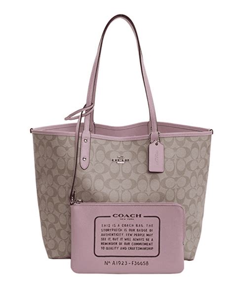 pink reversible coach purse